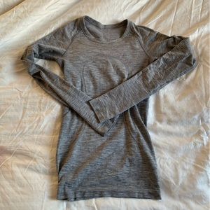 Lululemon swiftly tech long sleeve shirt in grey